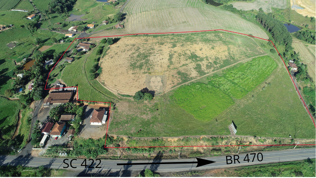 Atenção investidor! 70.000m² úteis com 260m frente a Rodovia - SC 116 / 422 - Pouso Redondo - SC - Taió/Sc, Rodovia SC - 116 / 422
